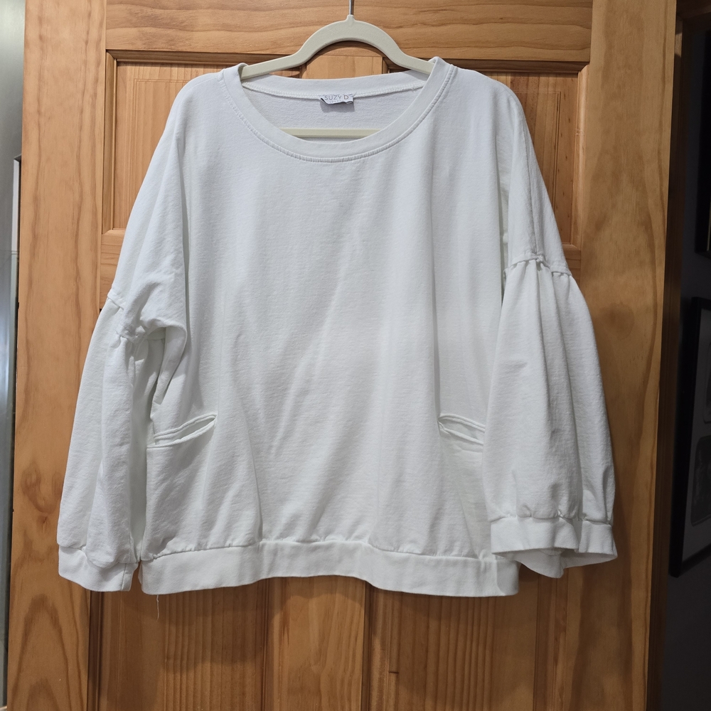 Women's White Sweatshirt